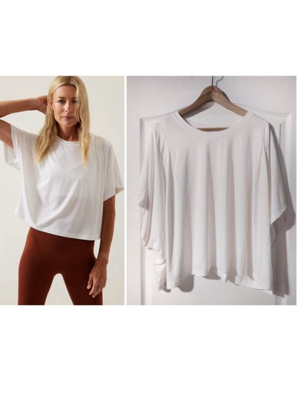Athleta | Elemental Cropped Tee In White